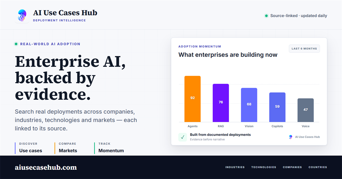 Enterprise AI Deployments & Intelligence | AIUseCaseHub